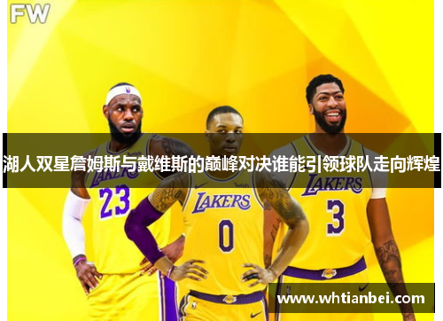 湖人双星詹姆斯与戴维斯的巅峰对决谁能引领球队走向辉煌